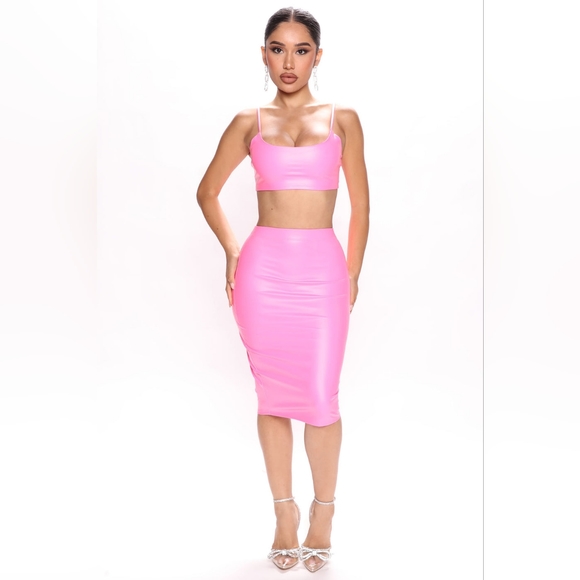 Fashion Nova Insta Famous midi skirt set - Picture 1 of 5